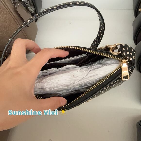 NWT Coach Nolita 19 With Spot Print CCF57 Refined pebble leather Black - Picture 5 of 6